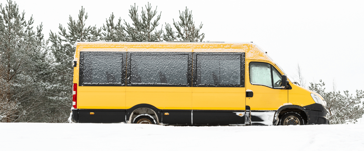 hiver canada minibus