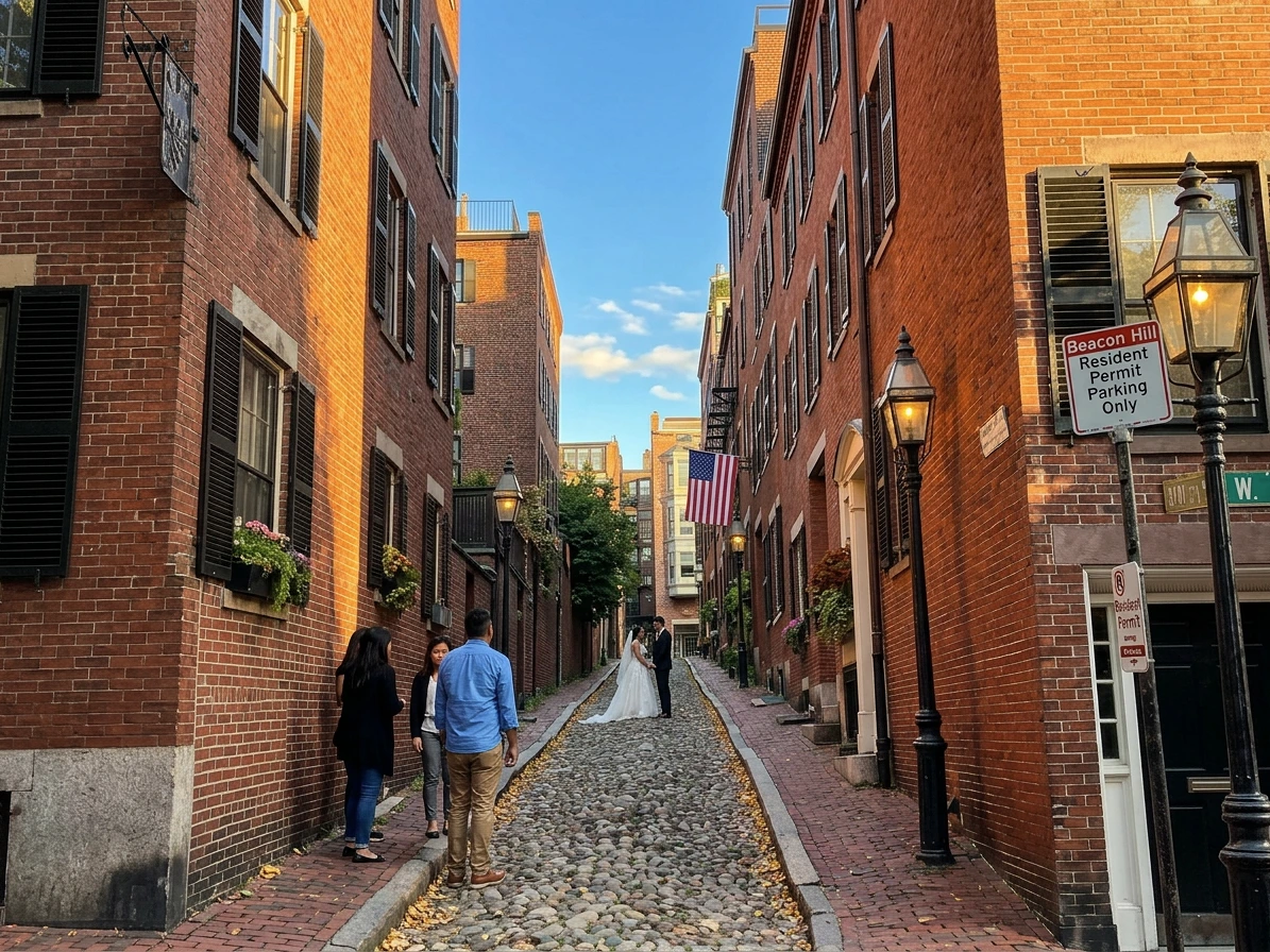 Acorn Street à Beacon Hill, Boston