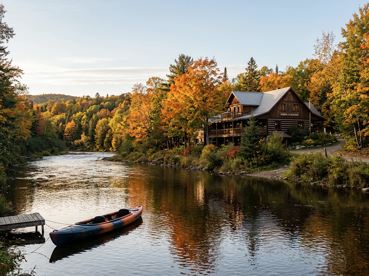 Auberge Le Baluchon en éco-villégiature au bord de la rivière du Loup à Saint-Paulin