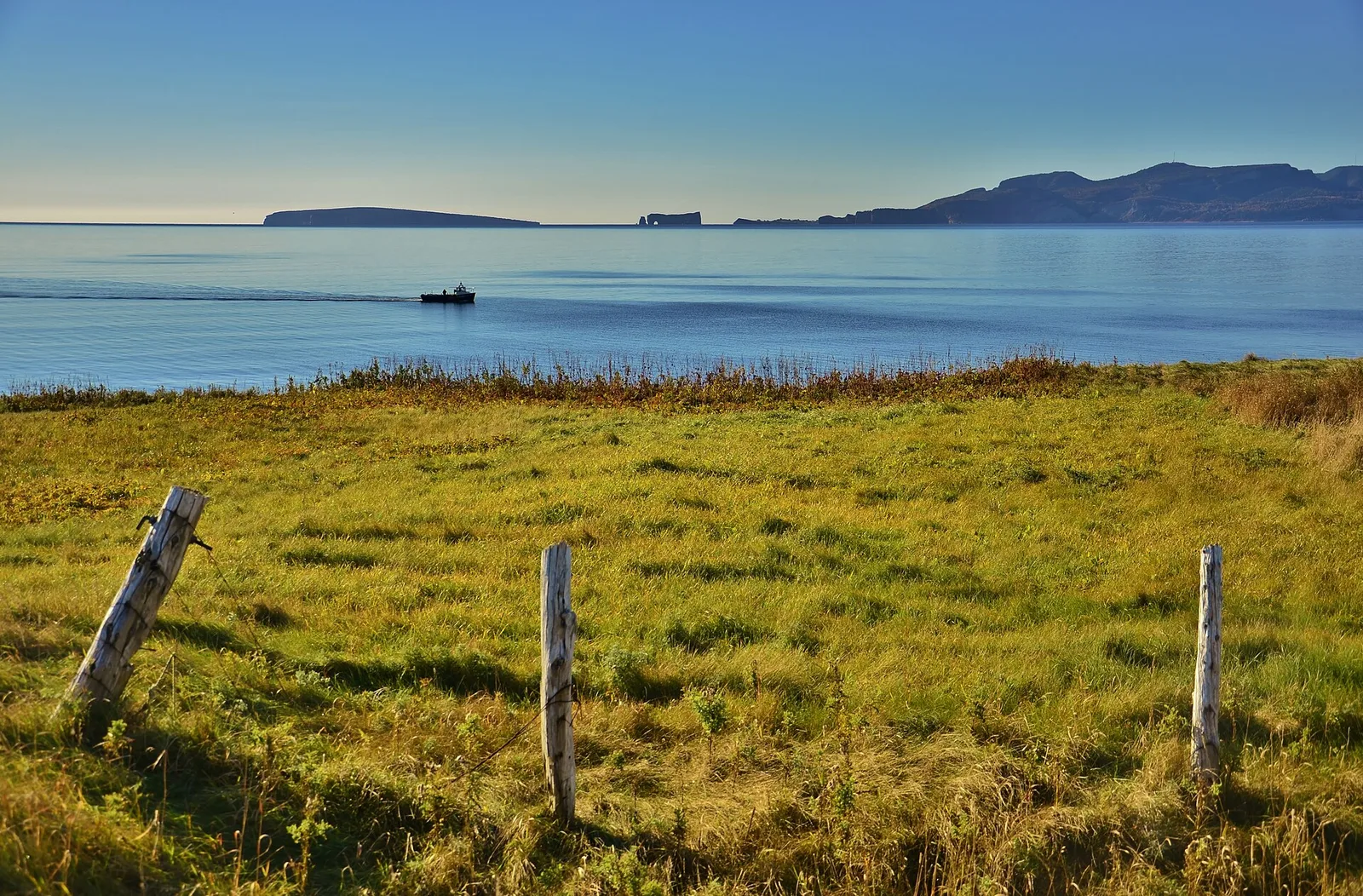 Baie de Percé avec le rocher Percé et l'île Bonaventure