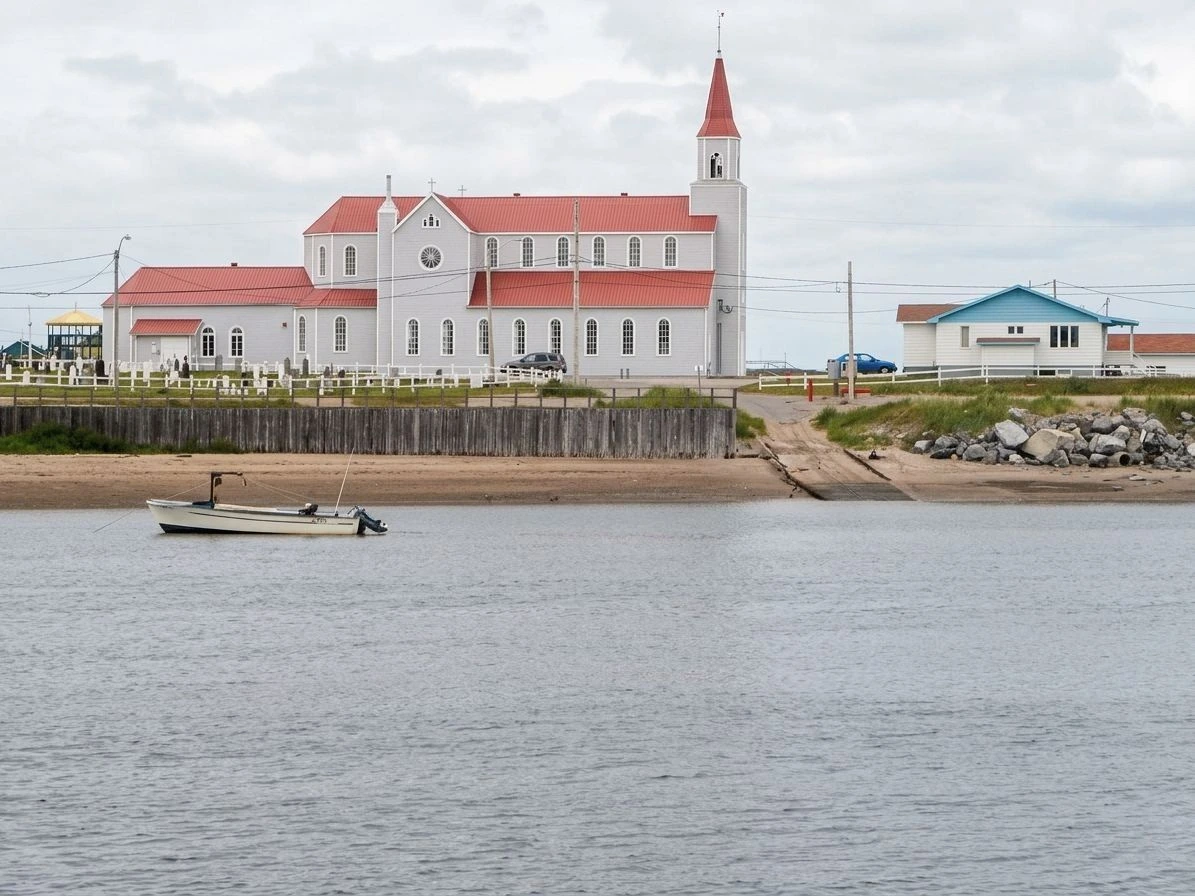 Église de Rivière-au-Tonnerre et littoral de la Minganie