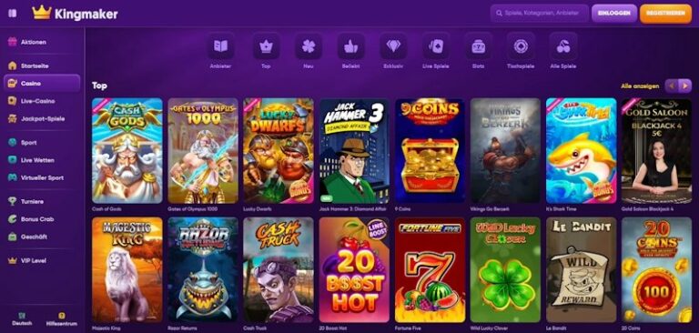 Die Erfahrungen mit Kingmaker Casino - Echtgeld spielen und viel gewinnen
